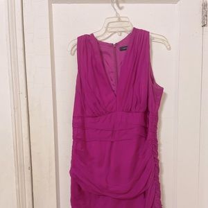 Carmen Marc Valvo pink dress